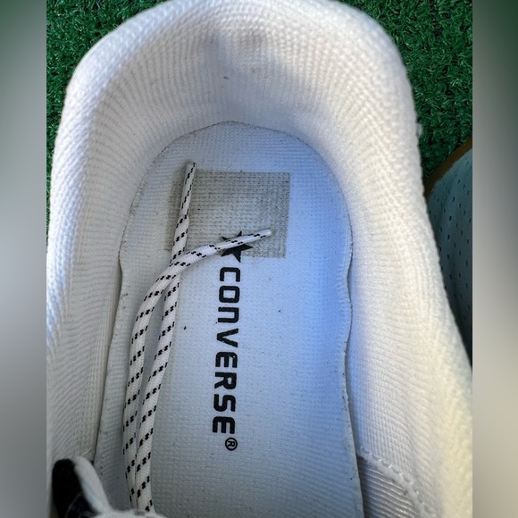 CONVERSE CATCH 22 OX White/Black Leather Sneaker Shoe Men Size 6 Women 7.5 Used - Picture 13 of 16